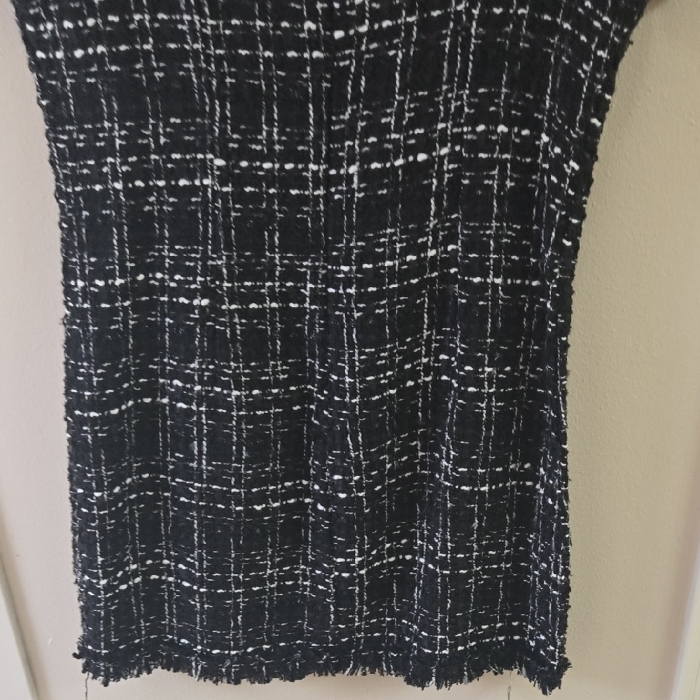 SHEIN Black and White Textured Dress - Picture 8 of 8